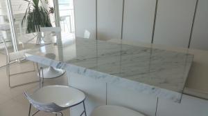 Carrara kitchen Polished finish