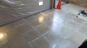 Terrazzo tile - Relacing the grout with a polyester epoxy